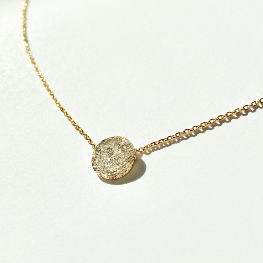 Circle Pendant Minimal Necklace